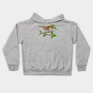 Russet sparrow Kids Hoodie